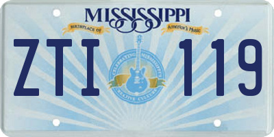 MS license plate ZTI119
