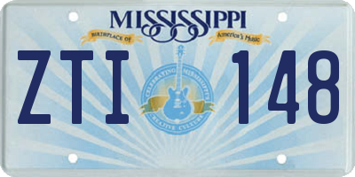 MS license plate ZTI148