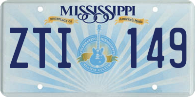 MS license plate ZTI149