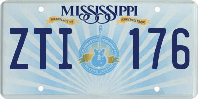 MS license plate ZTI176