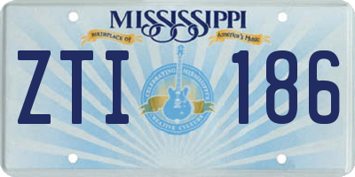 MS license plate ZTI186