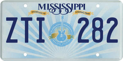 MS license plate ZTI282