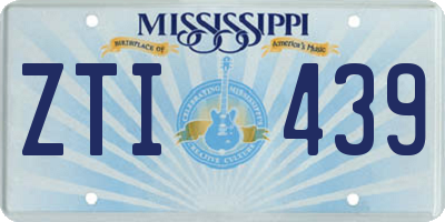 MS license plate ZTI439
