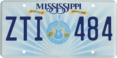 MS license plate ZTI484