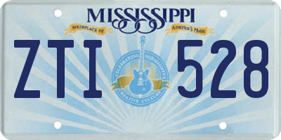 MS license plate ZTI528