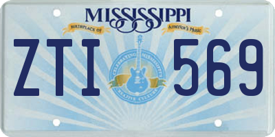 MS license plate ZTI569