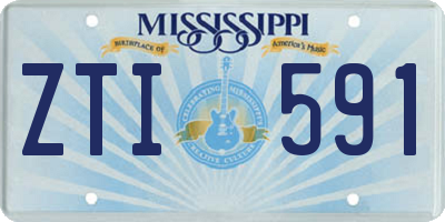 MS license plate ZTI591