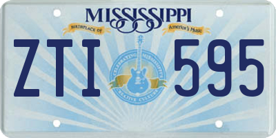 MS license plate ZTI595