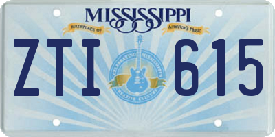 MS license plate ZTI615