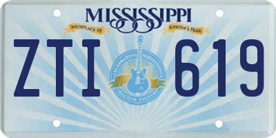 MS license plate ZTI619