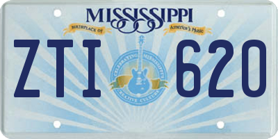 MS license plate ZTI620