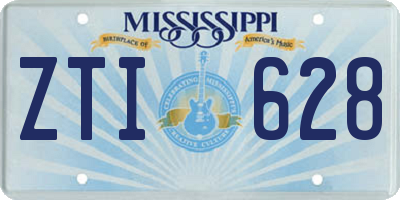 MS license plate ZTI628
