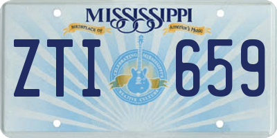 MS license plate ZTI659
