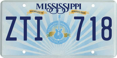 MS license plate ZTI718