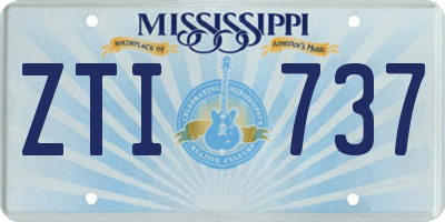 MS license plate ZTI737