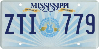 MS license plate ZTI779
