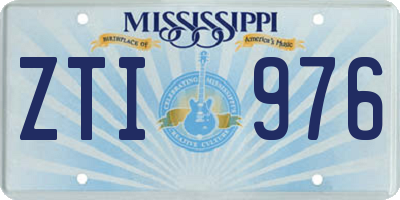MS license plate ZTI976