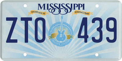 MS license plate ZTO439