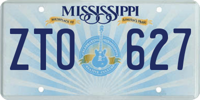 MS license plate ZTO627