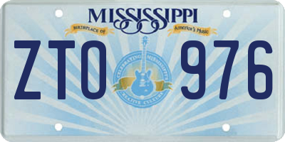 MS license plate ZTO976