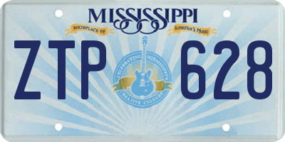 MS license plate ZTP628