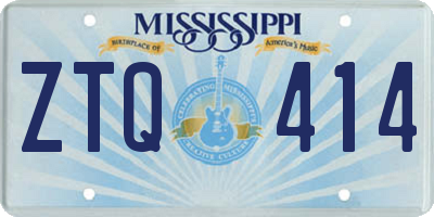 MS license plate ZTQ414