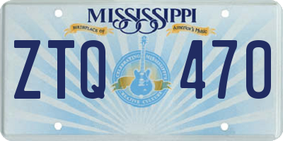 MS license plate ZTQ470