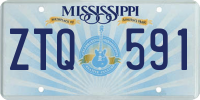 MS license plate ZTQ591