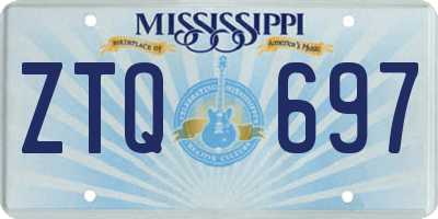 MS license plate ZTQ697