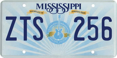 MS license plate ZTS256