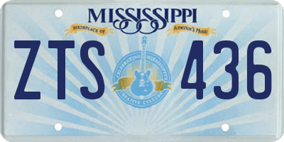 MS license plate ZTS436