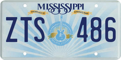 MS license plate ZTS486