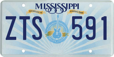 MS license plate ZTS591