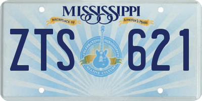 MS license plate ZTS621