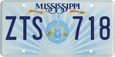 MS license plate ZTS718