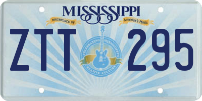 MS license plate ZTT295