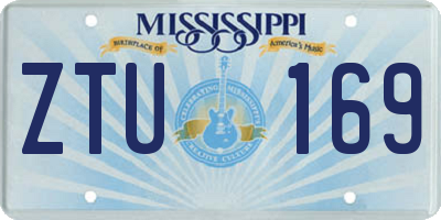 MS license plate ZTU169