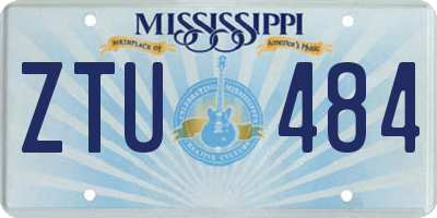 MS license plate ZTU484