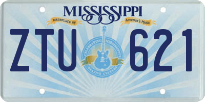 MS license plate ZTU621