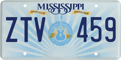 MS license plate ZTV459