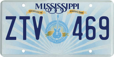 MS license plate ZTV469