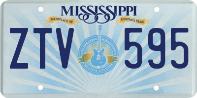 MS license plate ZTV595