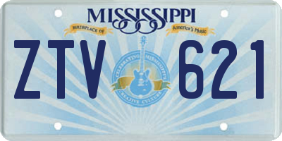 MS license plate ZTV621
