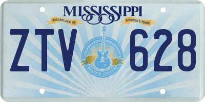 MS license plate ZTV628