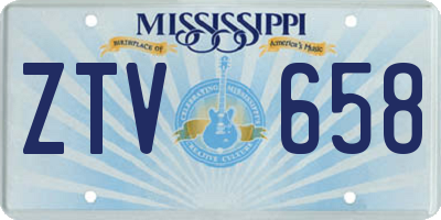 MS license plate ZTV658