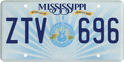 MS license plate ZTV696