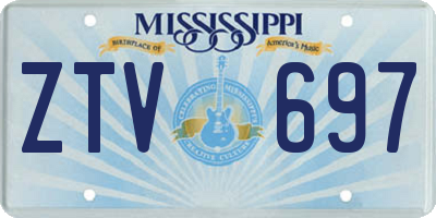 MS license plate ZTV697