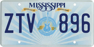 MS license plate ZTV896