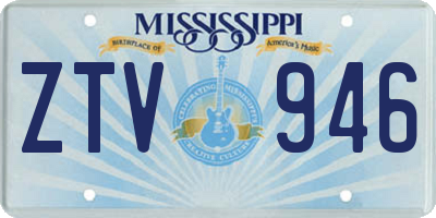 MS license plate ZTV946