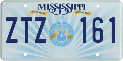 MS license plate ZTZ161